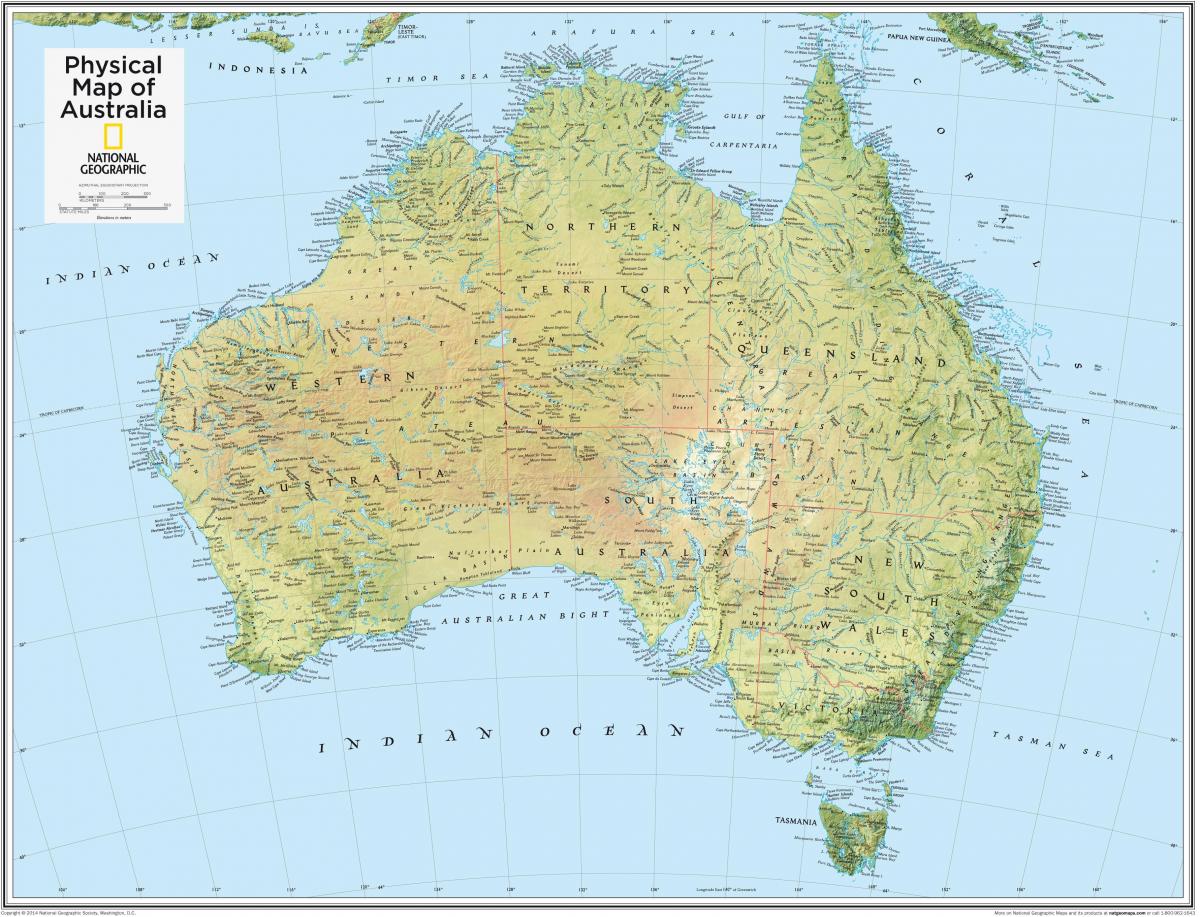 Australia en un mapa