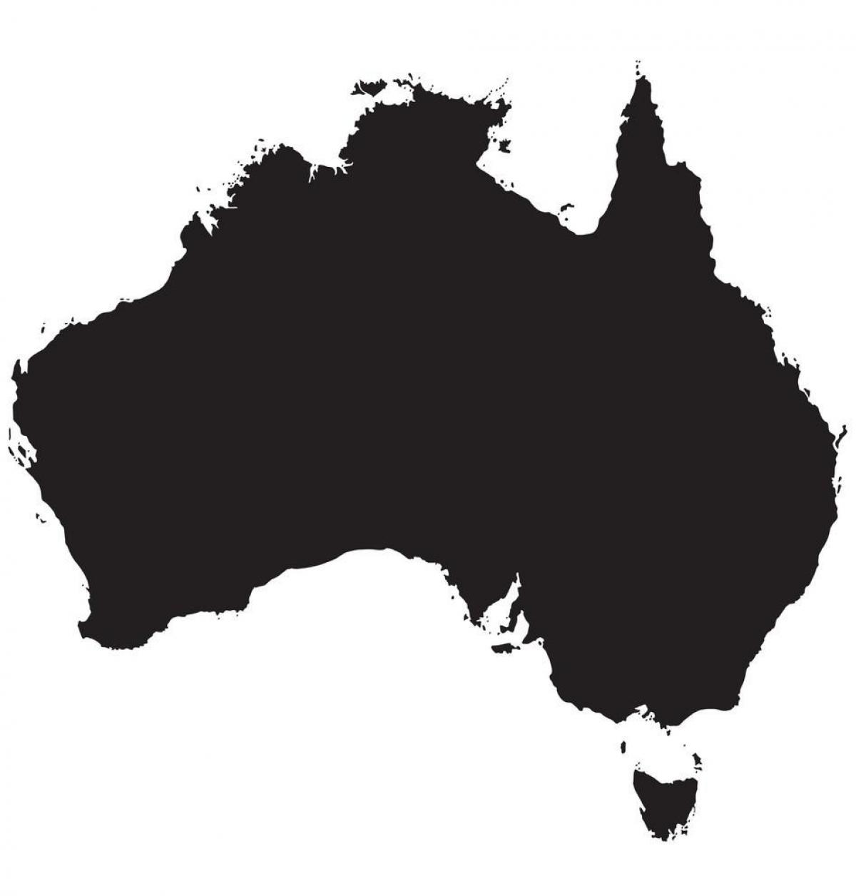 Mapa vectorial de Australia